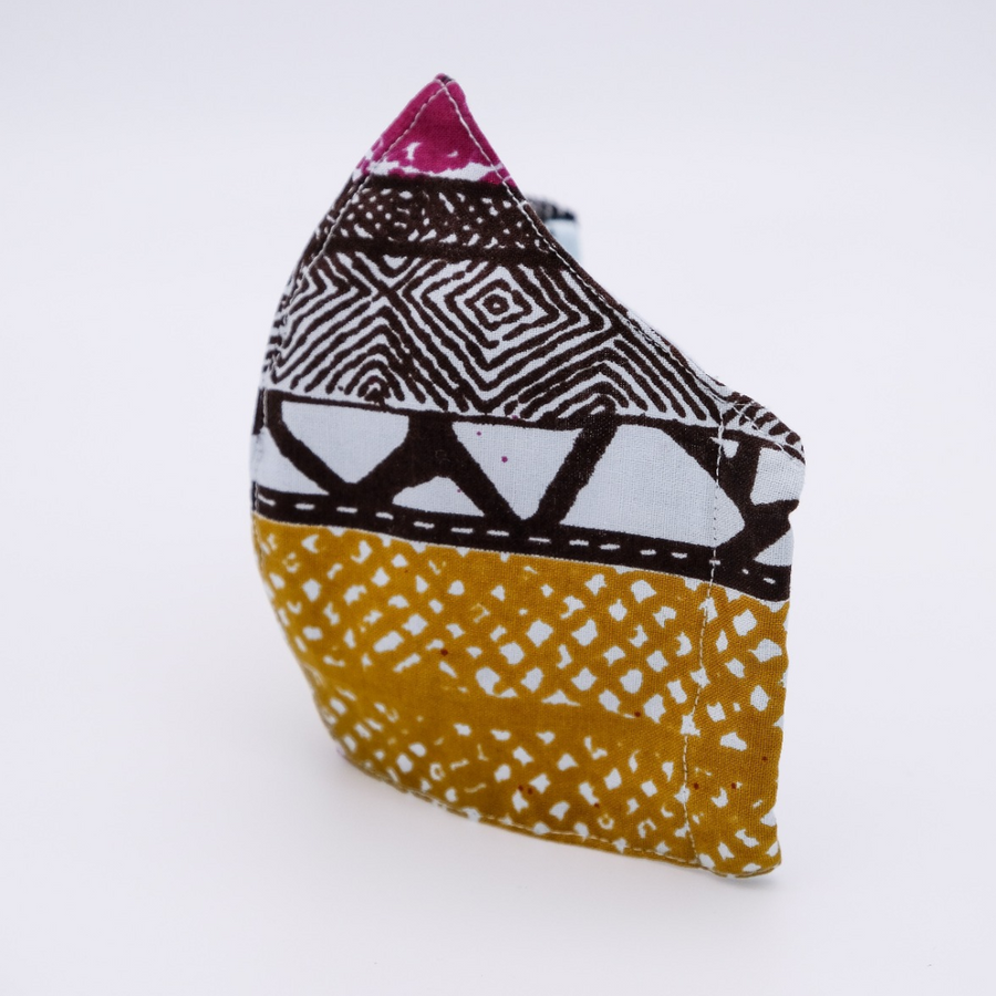 African Printed Cotton Face Mask - Wasulu London