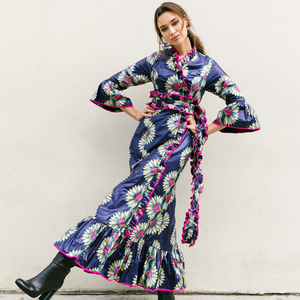 Floral Kimono Maxi Dress - Wasulu London